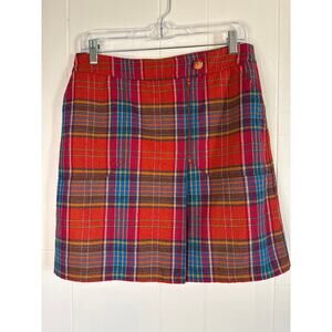 i.e. plaid wrap skirt size 8